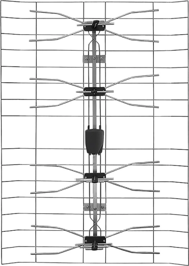 Antena exterior Solight DVB-T2 con amplificador integrado de 35 dB