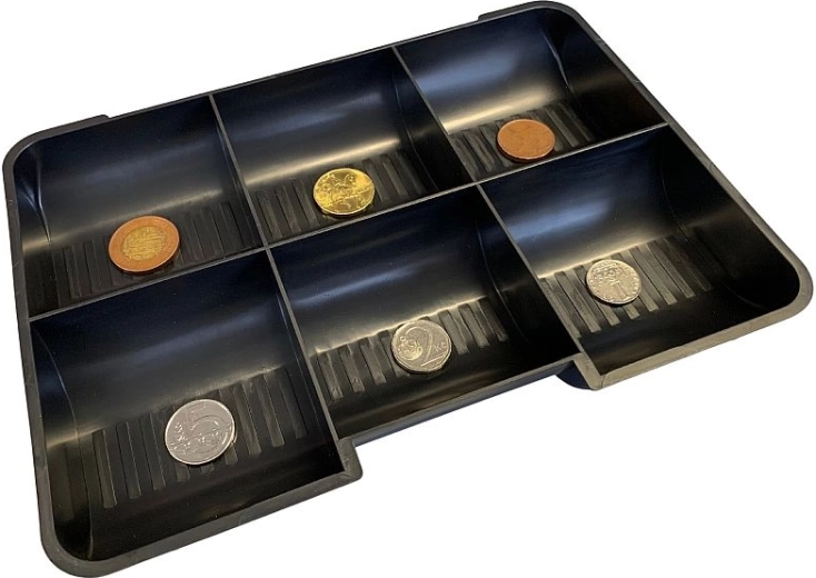 Bandeja para monedas para una clasificación rápida