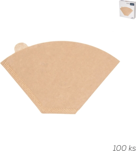 Filtros de papel sin blanquear para café, tamaño pequeño, 100 uds.