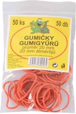 Gomas elásticas de 20 mm, paquete de 50 uds.