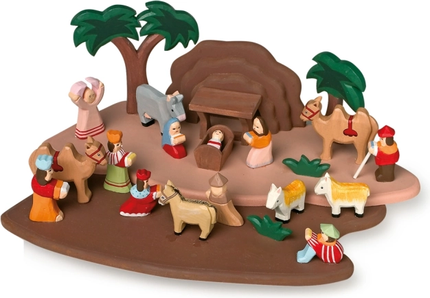 Belén de madera con figuritas para niños small foot