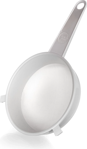Colador de cocina con malla fina 16 cm, blanco
