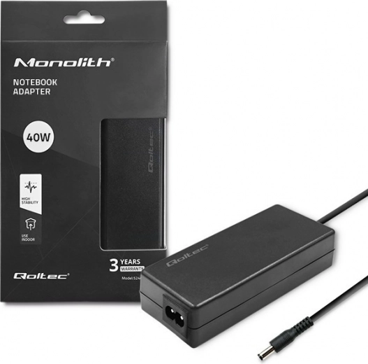 Adaptador de corriente para portátil 40 W 12 V 3,33 A con conector 5,5 × 2,1 mm + cable de alimentación