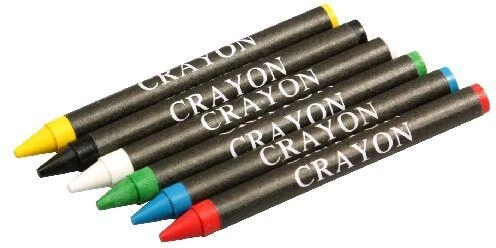 Lápices de cera en colores surtidos - 6 unidades