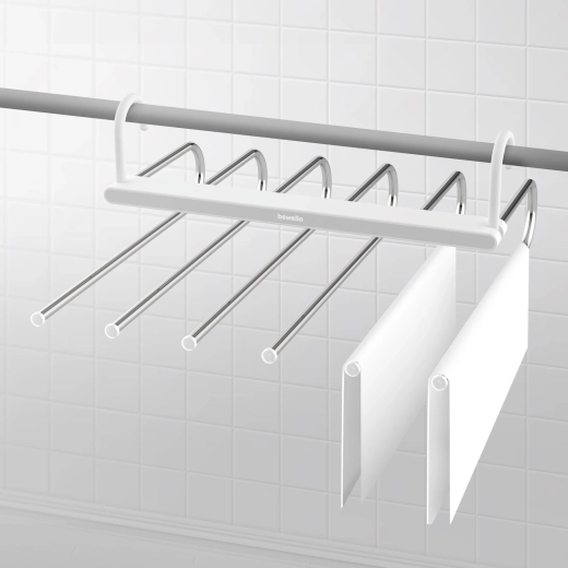 Perchero colgante para toallas y pantalones con 6 brazos