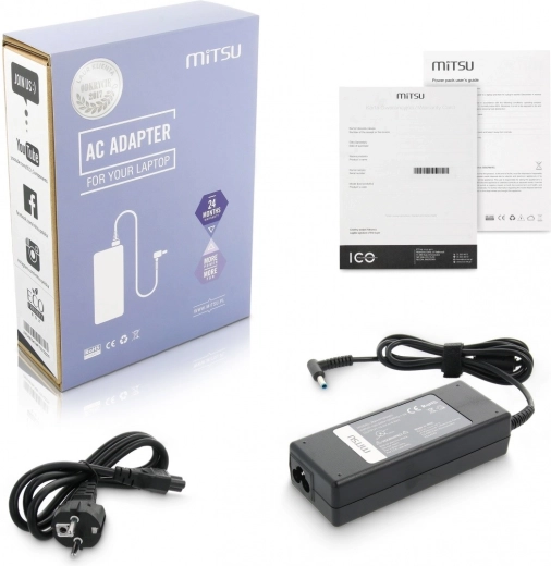 Adaptador de alimentación Mitsu para HP 90 W 19,5 V 4,62 A 4,5 × 3,0 mm con pin