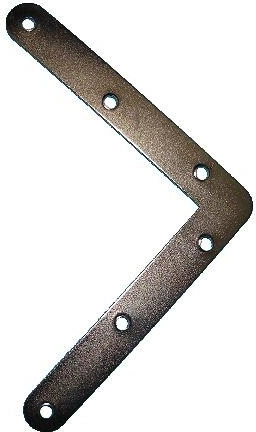 Escuadra 120 × 120 mm blanca galvanizada – paquete de 20 uds.