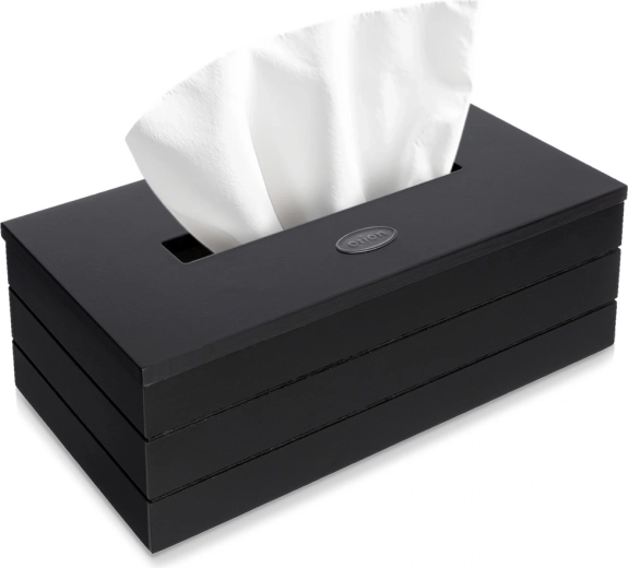 Caja negra para pañuelos de papel Orion