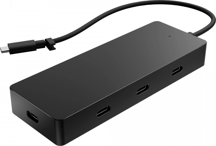 Cuatro puertos USB‑C universales