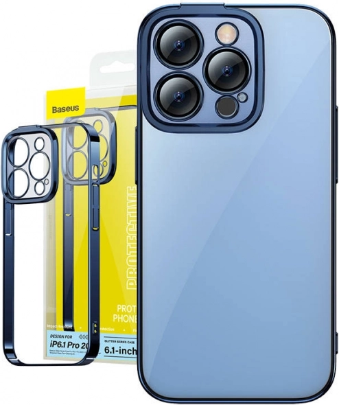 Funda Baseus Glitter y vidrio templado para iPhone 14 Pro