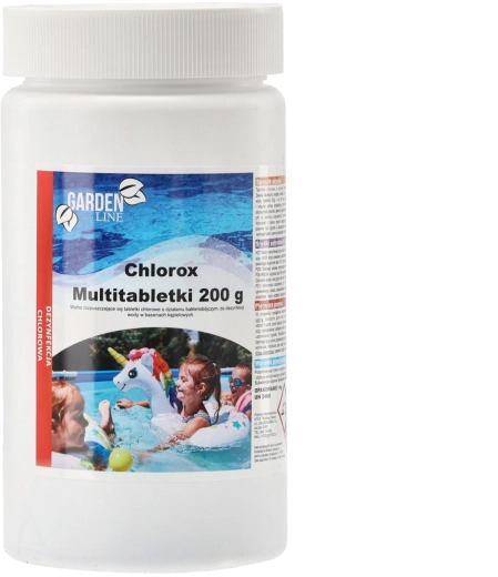 Multitabletas de cloro CHLOROX 200 g, envase de 1 kg