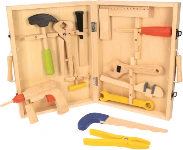 Caja de herramientas de madera Bigjigs Toys
