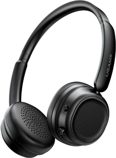 Auriculares inalámbricos on-ear USAMS SR01 con ANC y Bluetooth 5.3 – negros