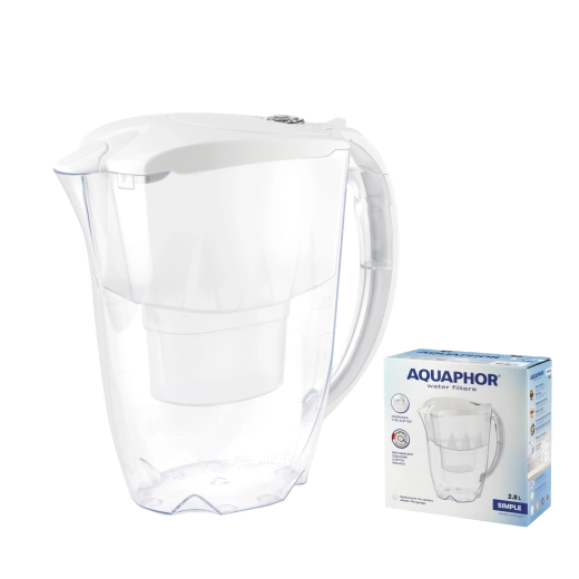 Jarra filtrante Aquaphor Simple 2,8 l blanca