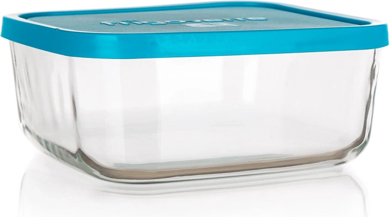 Tarro de vidrio para alimentos FRIGOVERRE 1 l con tapa azul