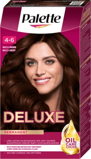 Palette Deluxe 4-6 marrón moka, tinte permanente para el cabello 50 ml