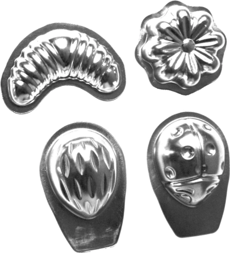 Juego de cortadores de galletas de metal estañado, mix de formas, 20 uds