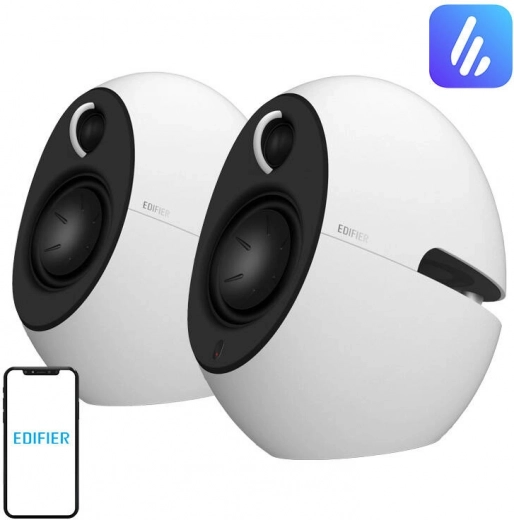 Edifier e25HD altavoces blancos con sonido Hi‑Res y Bluetooth