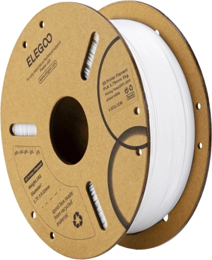 Filamento ELEGOO PLA blanco 1,75 mm