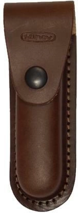 Funda de cuero marrón para cuchillo plegable Mikov
