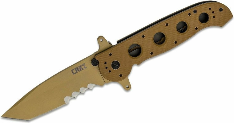CRKT M16 Special Forces cuchillo táctico plegable 9,8 cm, marrón arena, G10