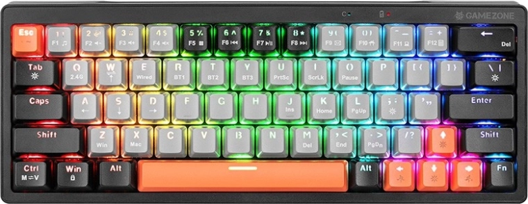 Teclado mecánico para gaming TRACER Gamezone EVO1 Hot Swap 63, RGB, 60%