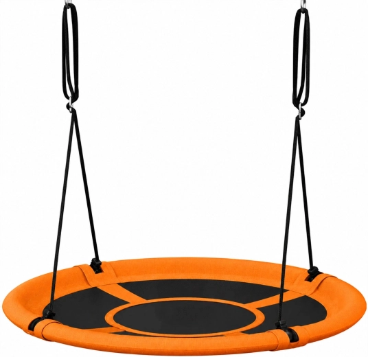 Columpio infantil de jardín tipo nido de cigüeña Renew Force de 100 cm, naranja