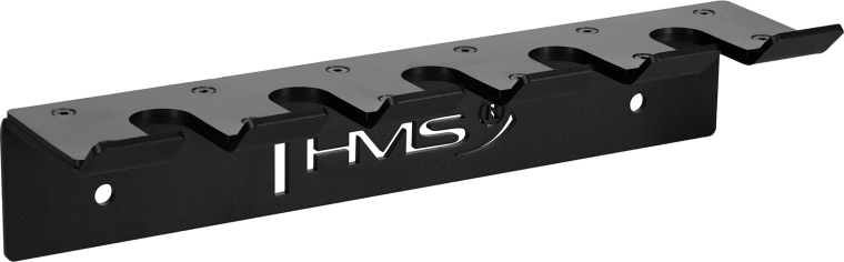 Soporte de pared para 5 barras olímpicas HMS
