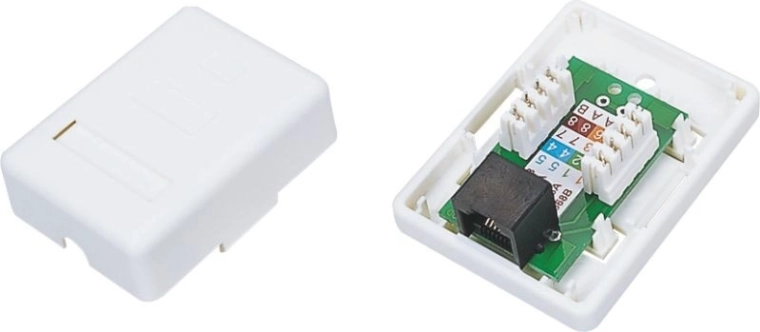 Toma de pared UTP cat. 5e 1× RJ45