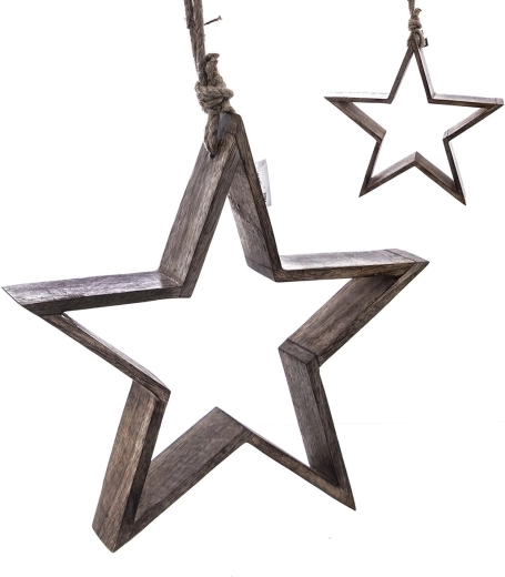 Decoración colgante estrella mango 34 cm