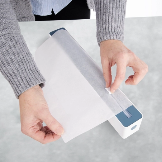 Sustitución fácil de los rollos y almacenamiento seguro