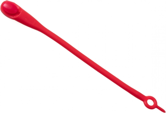 Cordones de silicona sin atar, 14 uds. – rojos