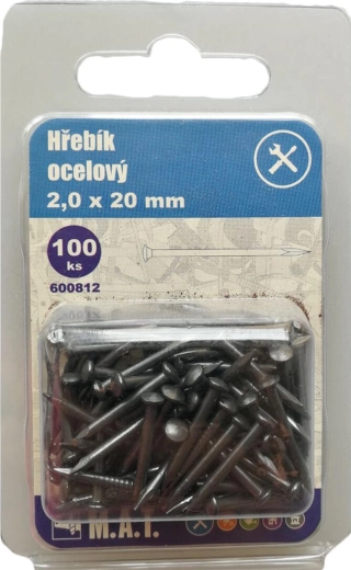 Clavos de acero 16 × 2,0 mm (100 uds)