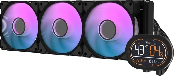 Refrigeración líquida para procesador DarkFlash DH360D v2 negra