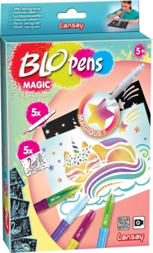 Rotuladores mágicos soplables BLOPENS – 5 unidades