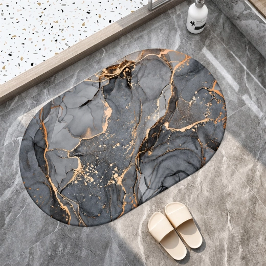 Alfombrilla de baño antideslizante de secado rápido 40 × 60 cm - 1 pieza