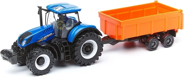 Bburago tractor New Holland T7.315 con remolque