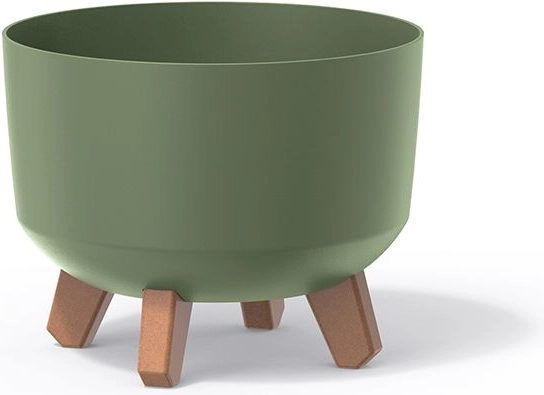 Maceta con patas Gracia Standard 20 cm – verde tierra