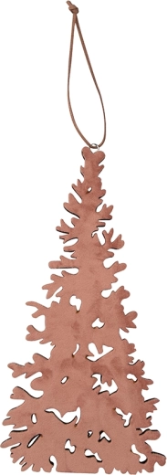 Decoración colgante de madera con forma de árbol de Navidad 27 × 14 cm