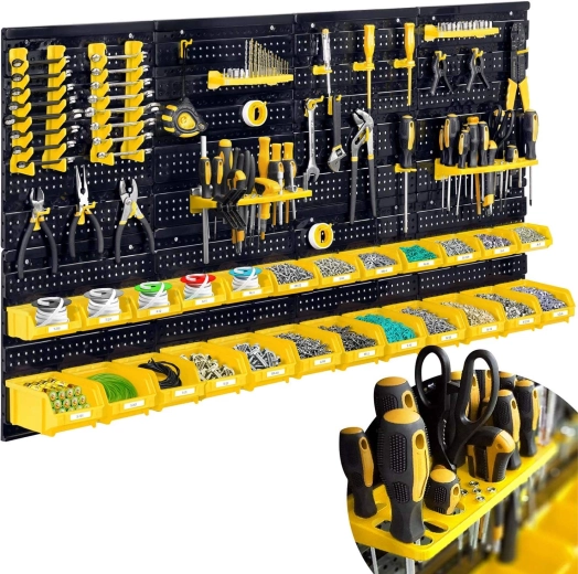 Tablero mural de taller Humberg para herramientas 128 × 76 cm