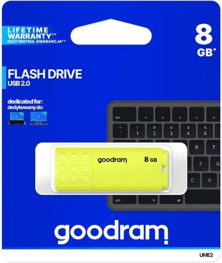Memoria USB Flash GOODRAM UME2 8GB USB 2.0 amarilla