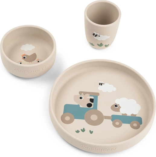 Done by Deer set de comedor Stick&Stay tiny farm, arena