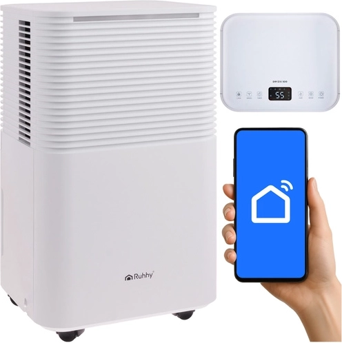 Deshumidificador de aire RUHHY DRYZIX con Wi‑Fi, 12 l/24 h