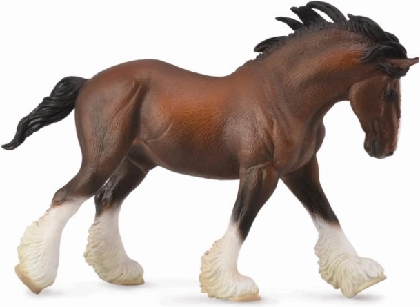 Semental Clydesdale castaño (bay) – figura de colección COLLECTA
