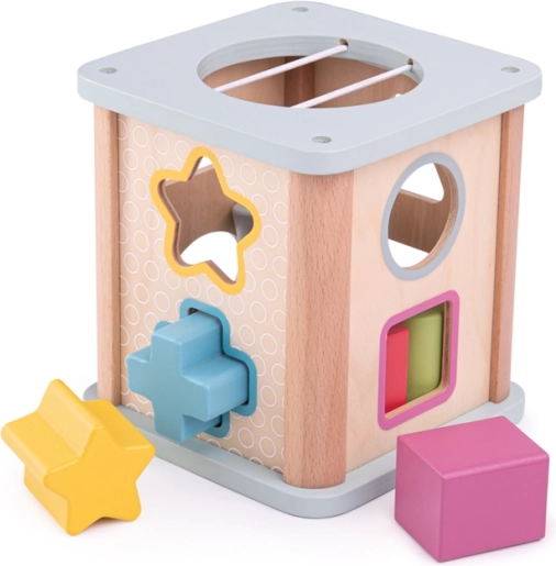 Bigjigs Toys Cubo motor de habilidades Azul