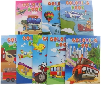 Cuaderno para colorear de medios de transporte A4