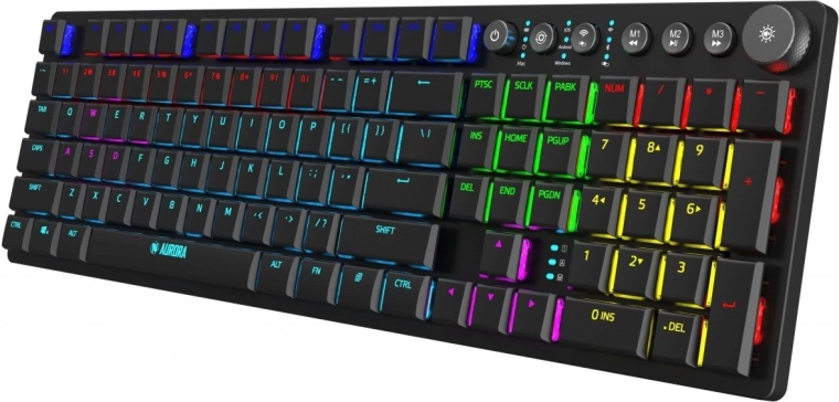 Teclado mecánico gaming Aurora K-6 low profile RGB