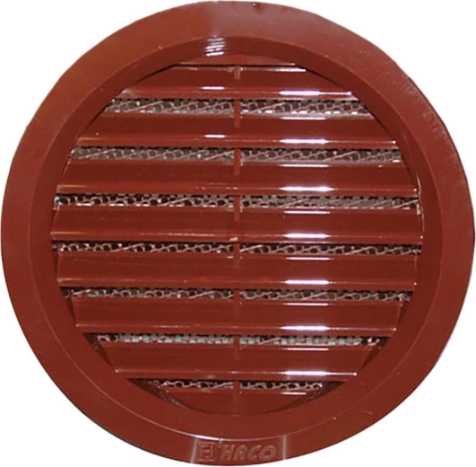 Rejilla de ventilación con malla, diámetro 100 mm, blanca