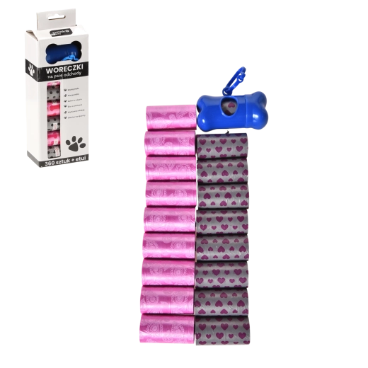 Bolsas para excrementos de perro con dispensador, 360 uds.