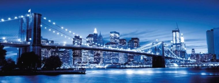 Puzle panorámico New York resplandeciente 1000 piezas